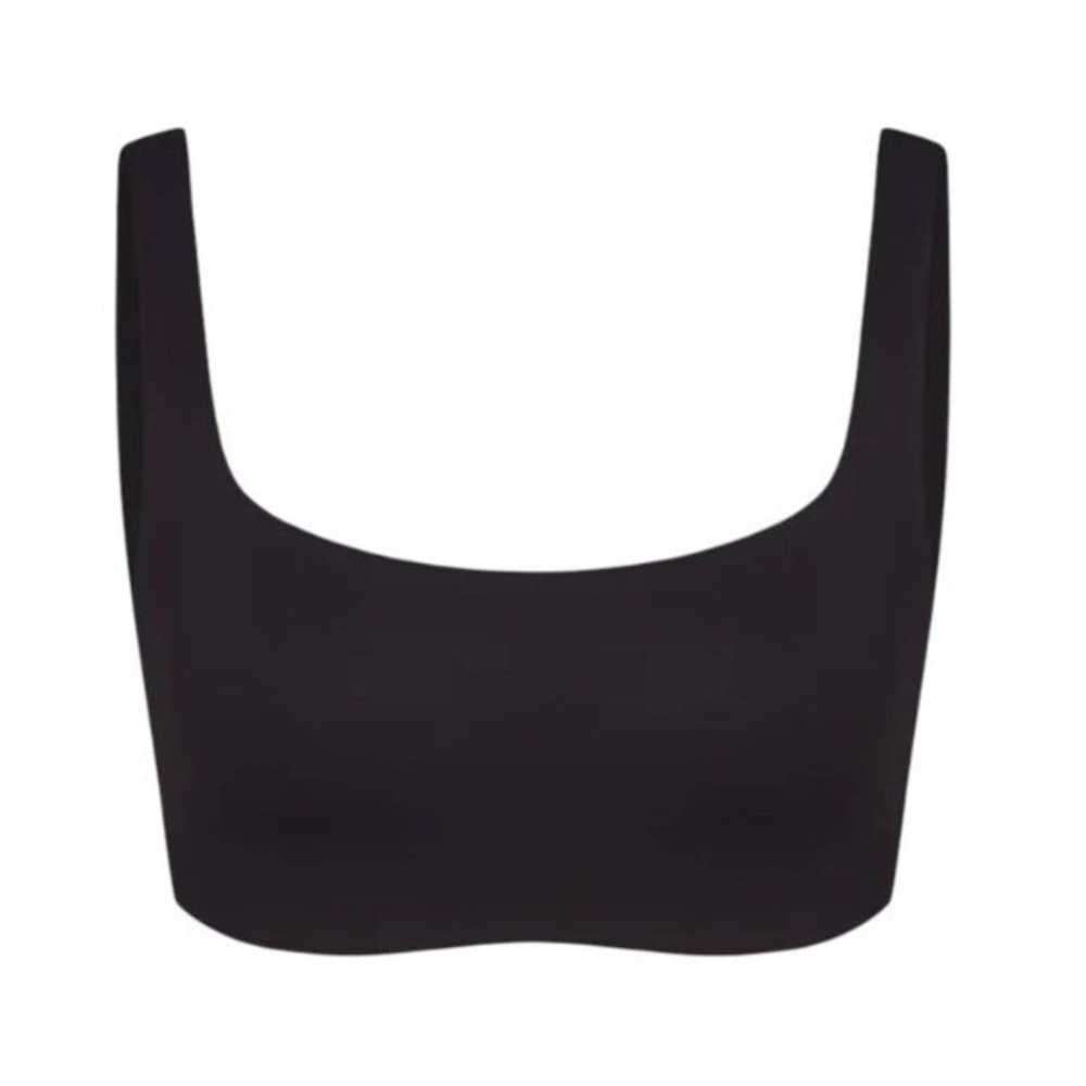 Skims Matte Scoop Neck Bra Obsidian Black BR-SPT-2723 Small - Picture 4 of 4